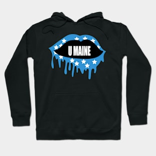 umaine lips with stars Hoodie